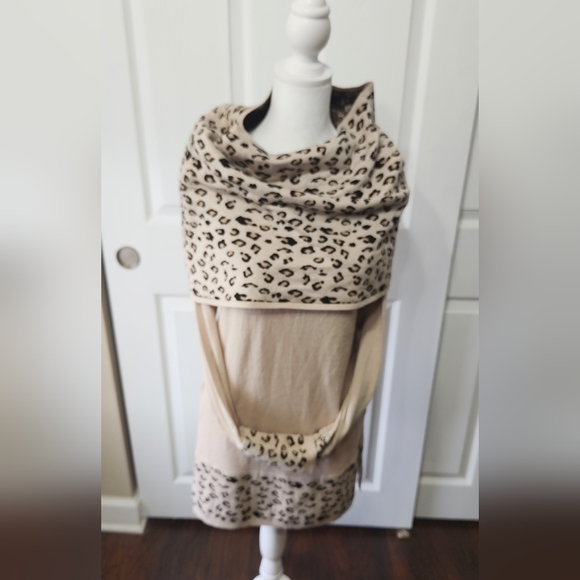 CHEETAH PRINT WOMENS BLOUSE SWEATER SIZE M - Picture 7 of 11
